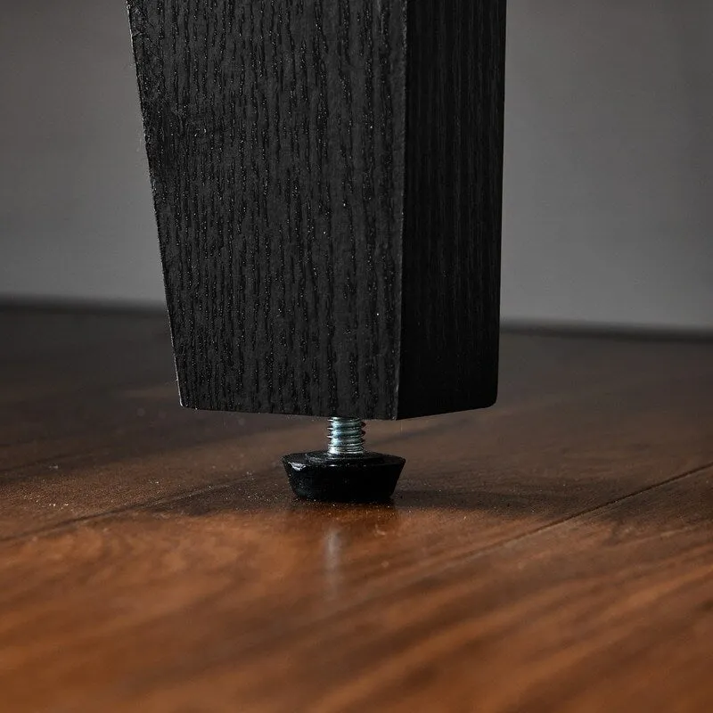 Mid-Century Modern Boho Style 6 Rattan Drawers Double Dresser with MDF Frame and Solid Wood Legs,