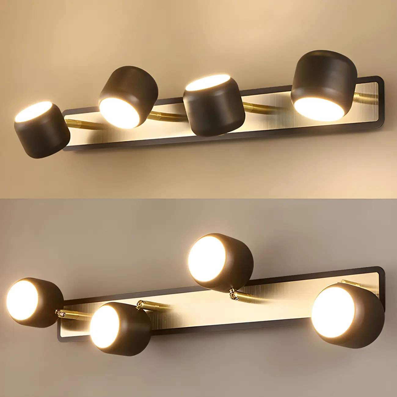 Modern Aluminum Cylinder Warm LED Bathroom Vanity Light