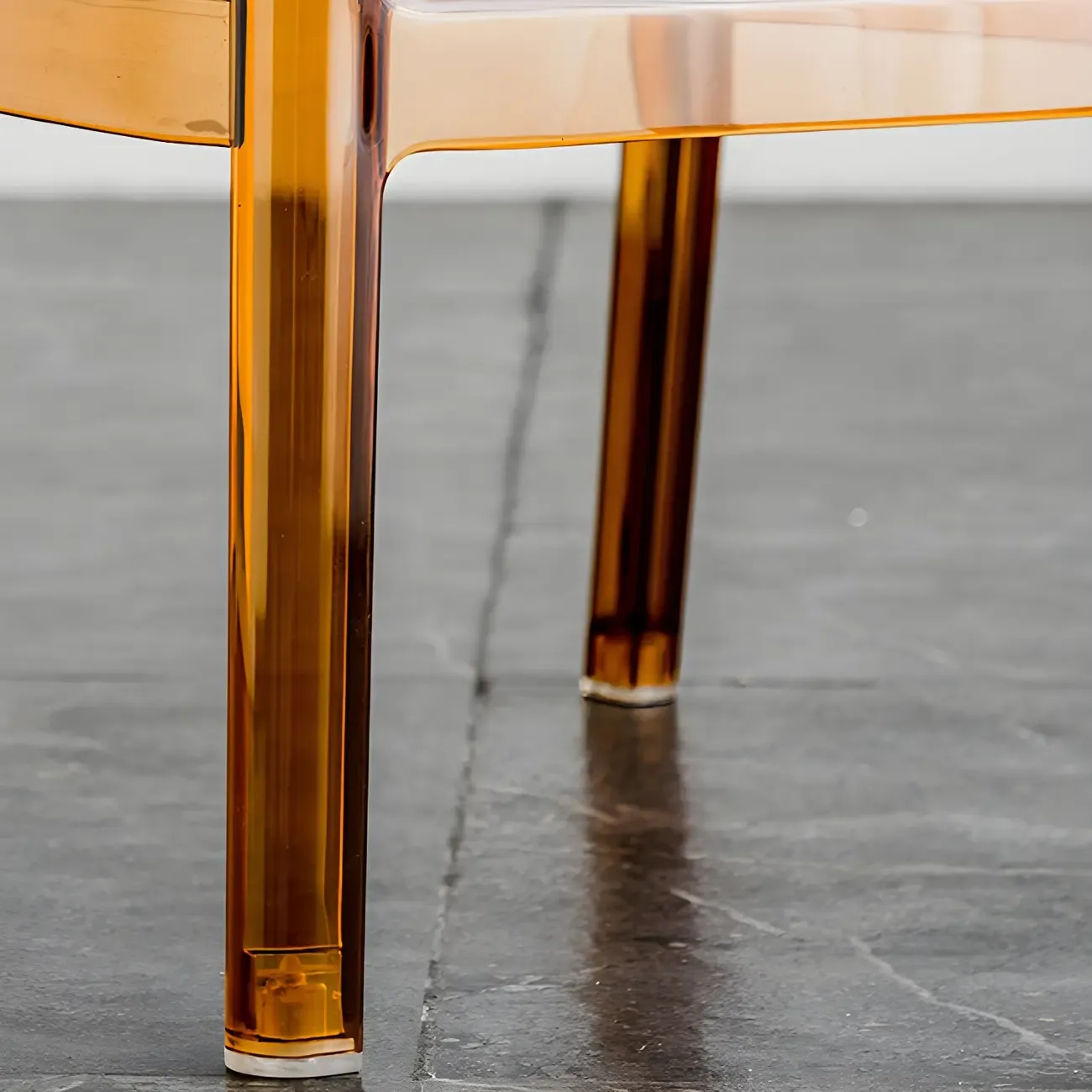 Modern Acrylic Transparent Chic Rectangle Durable Bar Stool