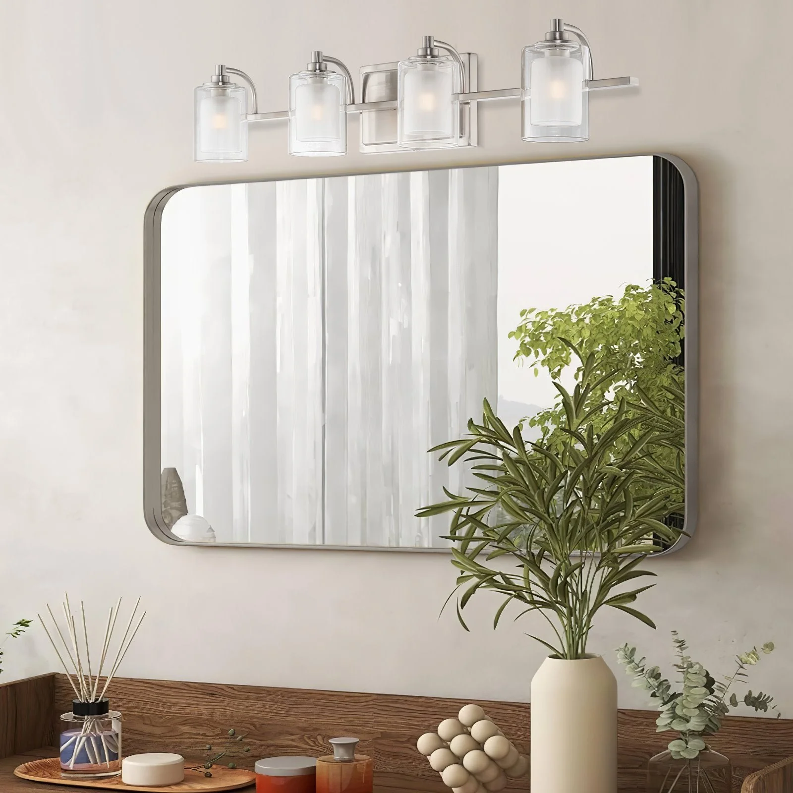 Blaise 29 4-Light Modern 4W LED Bathroom Vanity Light