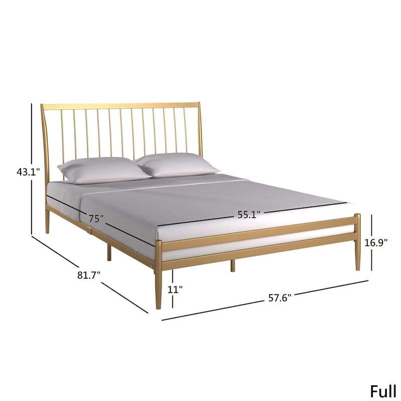 Parkcrest Gold Metal Bed by iNSPIRE Q Bold