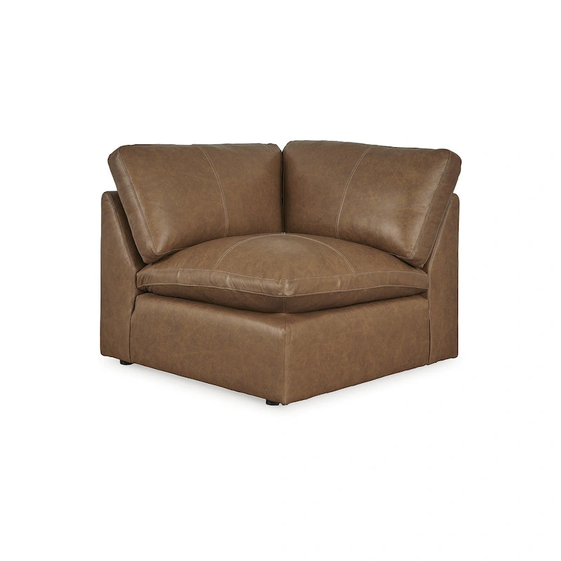 Signature Design by Ashley Emilia Medium Brown 6-Piece Sectional - 170W x 130D x 36H