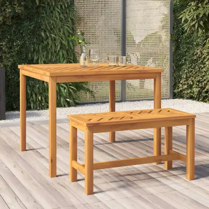 vidaXL Patio Bench Solid Wood Acacia
