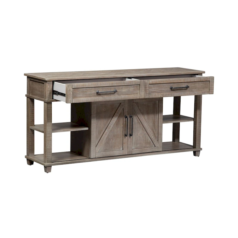Liberty Furniture Parkland Falls Weathered Taupe Sofa Table