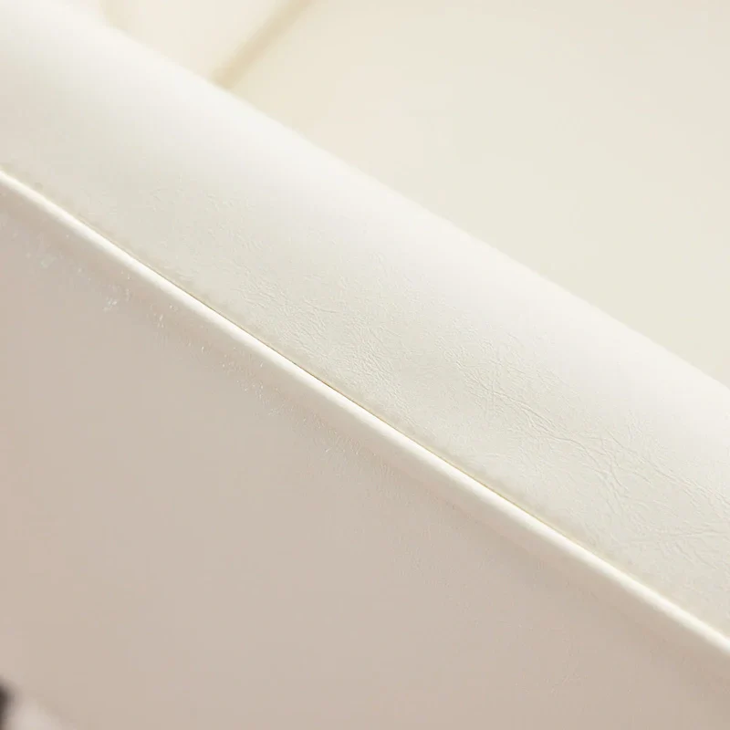 Cream Modern 24.4 PU Leather Accent Chair