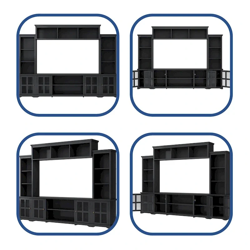 Modern Minimalism Style Entertainment Wall and TV Stand