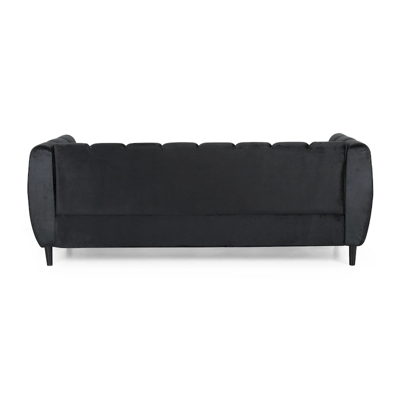 Bobran Modern Velvet 3-seat Sofa by Christopher Knight Home - 30.00 D x 83.25 W x 30.25 H