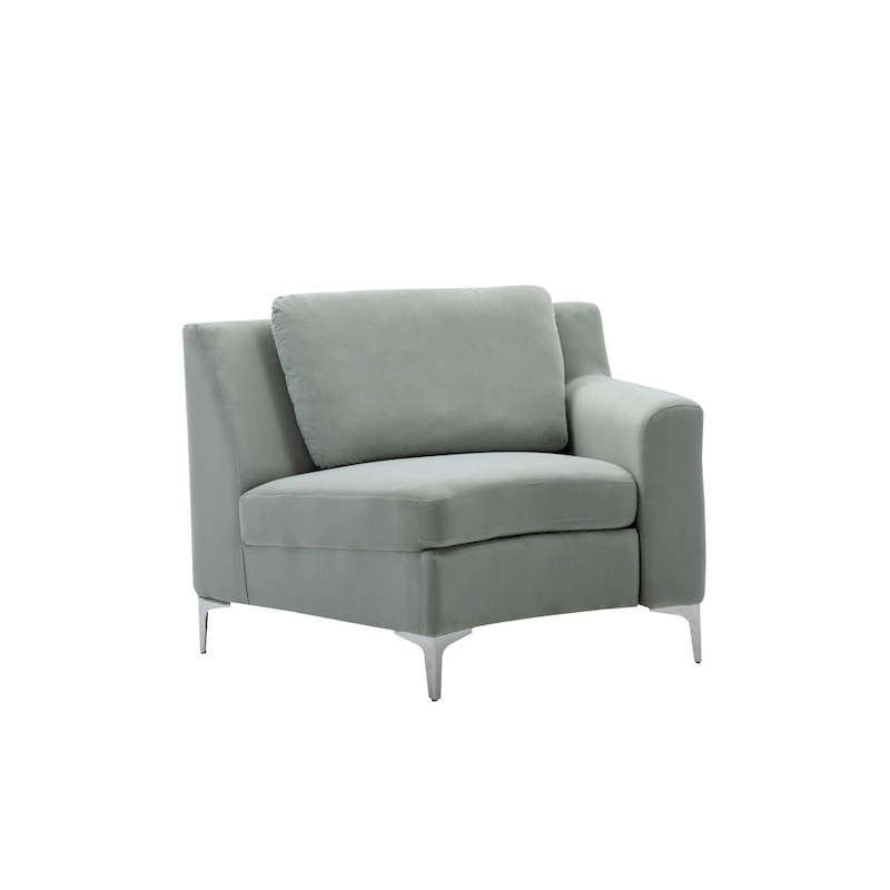 136  Velvet Semicircle couch Modular Curve Sectional Sofa