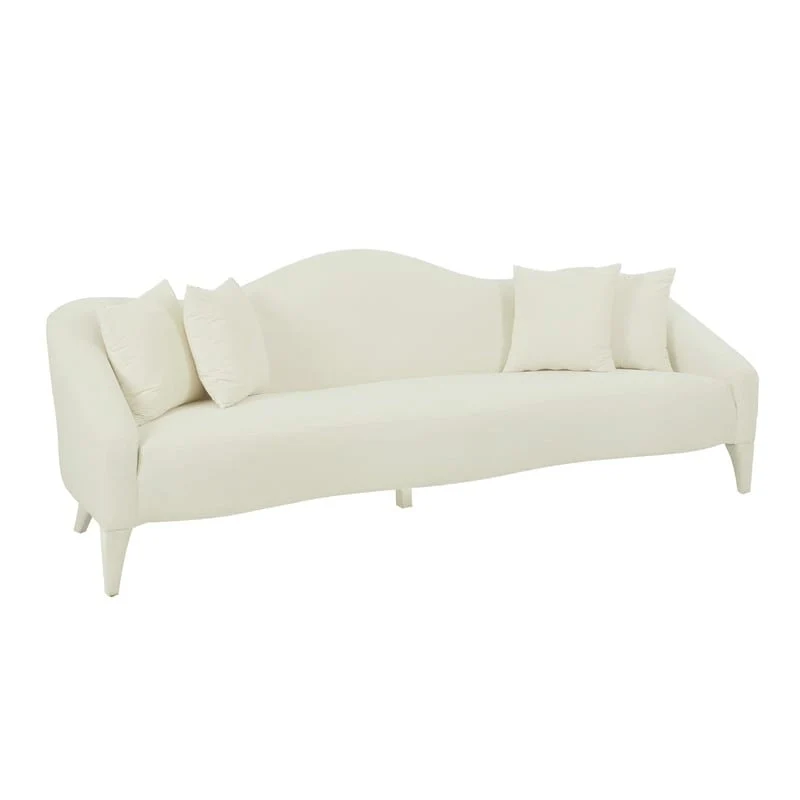 Naya Velvet Sofa - 96W x 36.2D x 34.3H - 96W x 36.2D x 34.3H