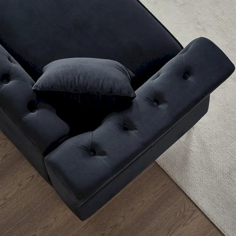 60.2 Chesterfield Velvet Sofa