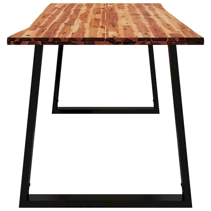 vidaXL Dining Table with Live Edge 78.7x35.4x29.5 Solid Wood Acacia