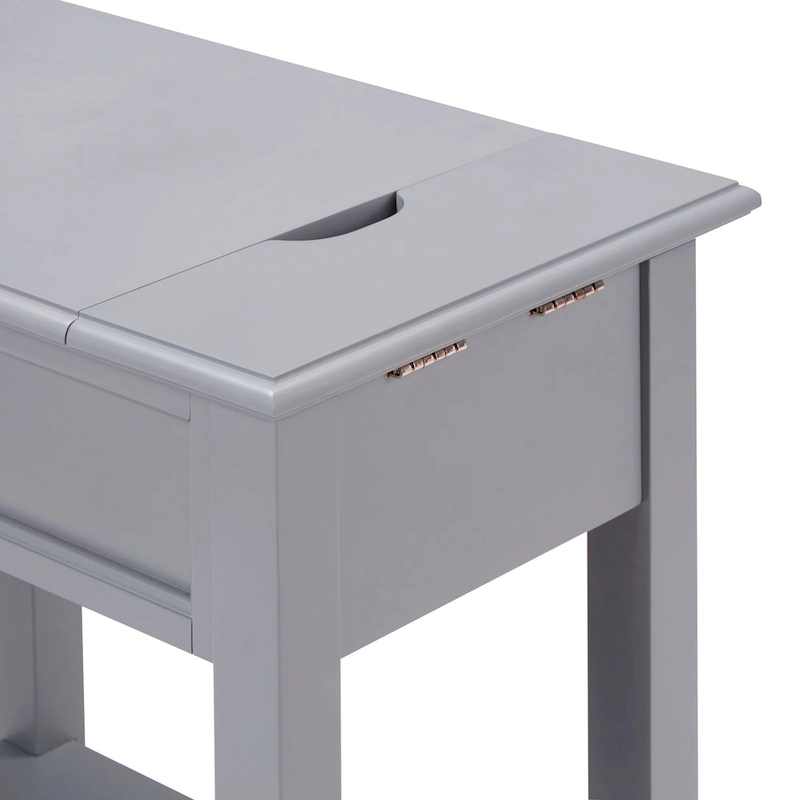 Zayden 1-drawer Side Table with Charging Station by iNSPIRE Q Bold