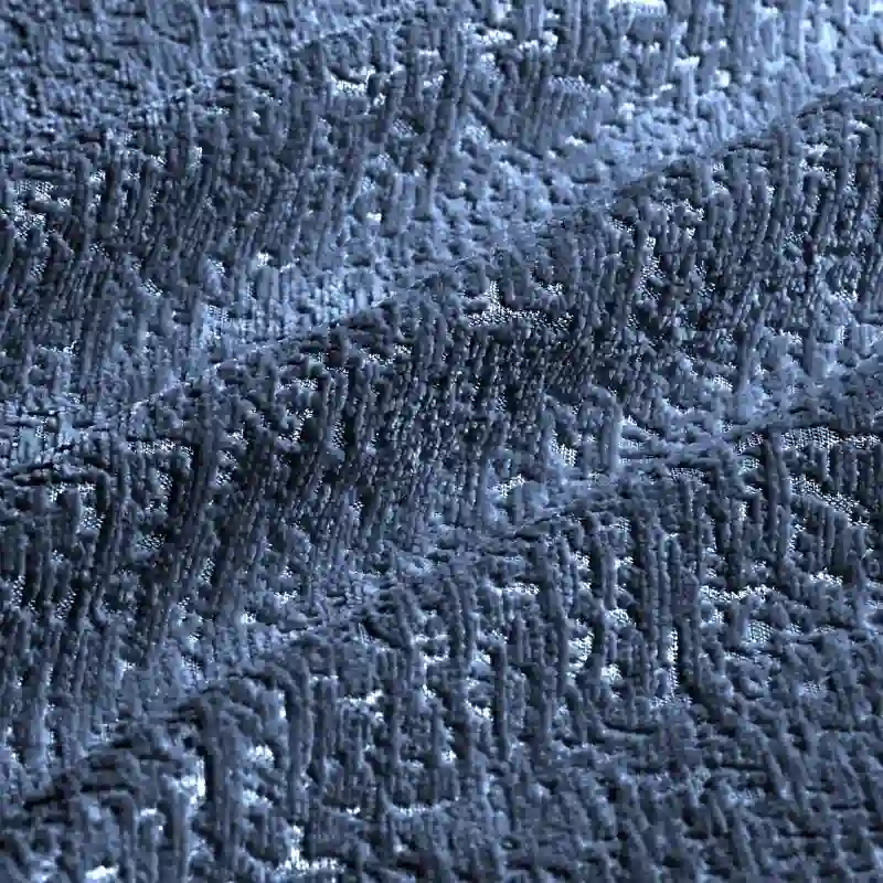 110.2 Chenille Three Seater Upholstered Sofa, 1 Ottoman