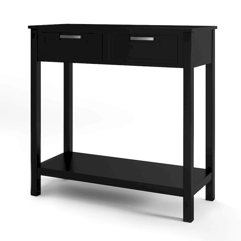 Console Sofa Table Entryway Table with 2 Drawers and Bottom Shelf