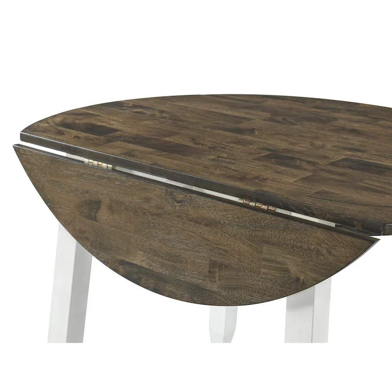 Kona Grey and White Drop Leaf Table