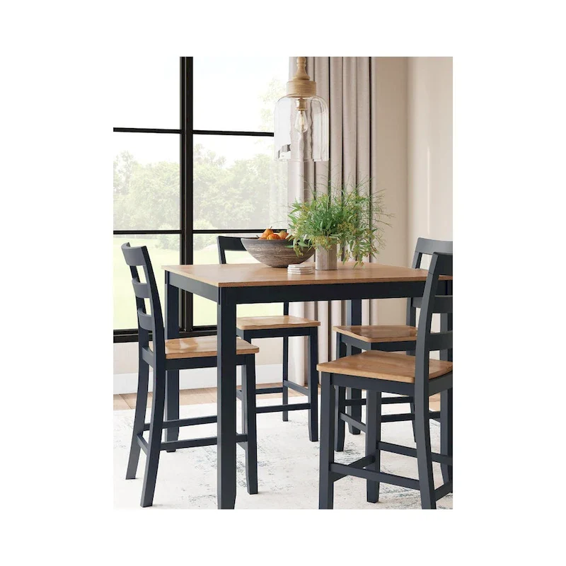 Signature Design by Ashley Gesthaven Counter Height Dining Table and 4 Barstools (Set of 5)