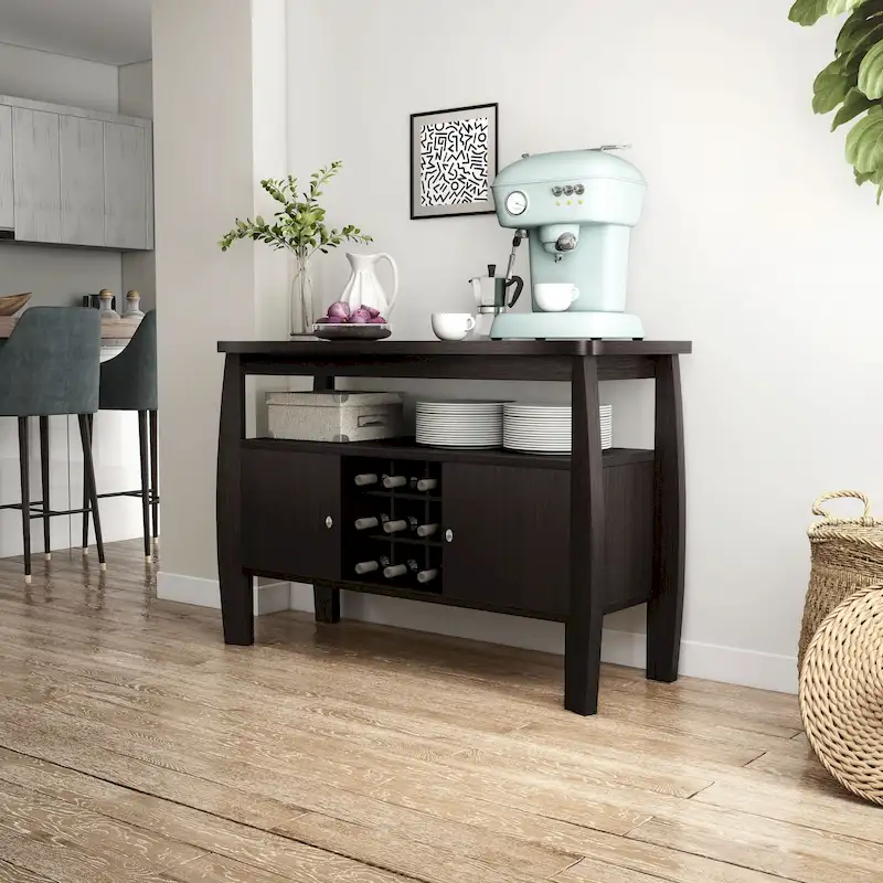 51-inch Cappuccino 1-shelf Buffet Table