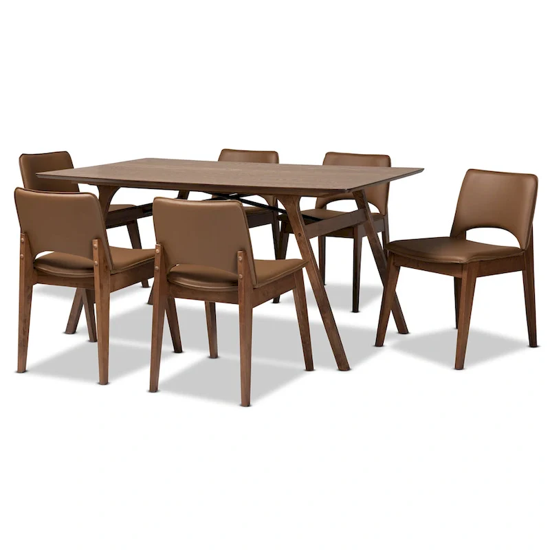 Mid-Century Modern 7-Piece Dining Set