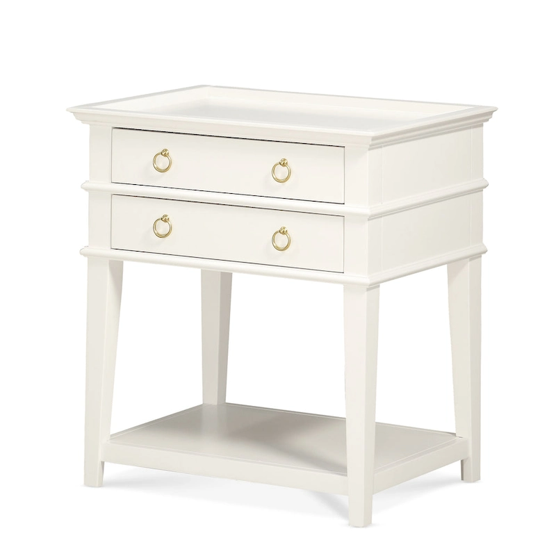 Collette 2-Drawer Tray Top Nightstand by Greyson Living