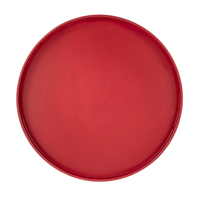 Marcella Paint-Dipped Round Tray-Top Side Table by iNSPIRE Q Modern