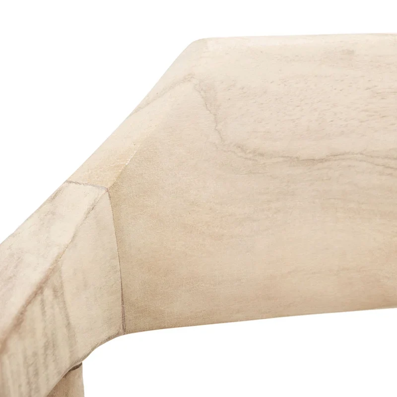 Woven Leather & Solid Wood Accent Chair (Fully Assembled) - 22 W x 20.5 L x 28.5 H