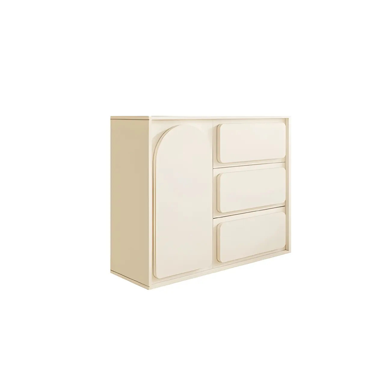Modern White Wood Dressers & Chests with Soft Close Drawers