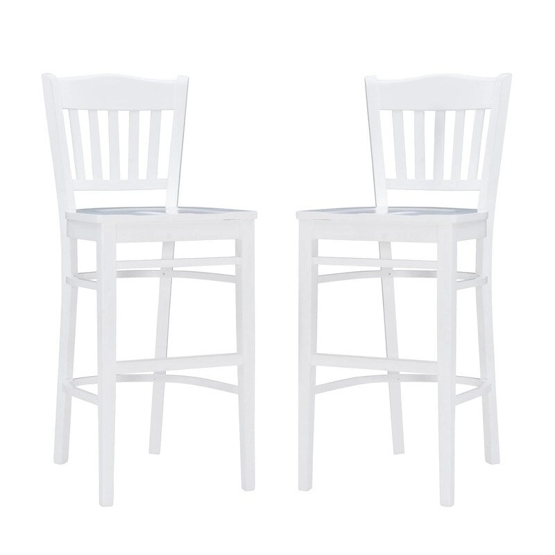 Heathcliff Rustic Solid Wood Barstool (Set of 2)