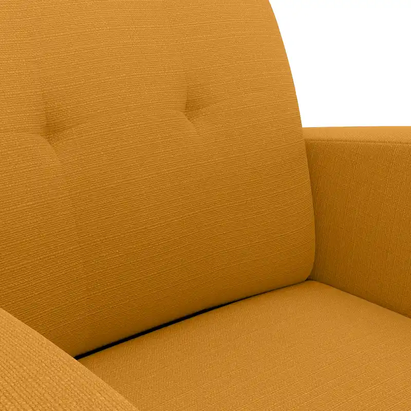 Carson Carrington Keflavik Mustard Yellow Mid-century Accent Chair