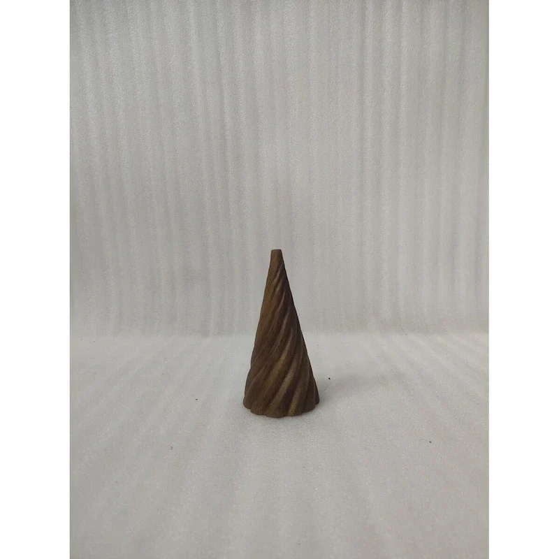 Extra Lg Christmas Tree w/Wavy Pattern Dark Walnut 7 H - Dark Walnut