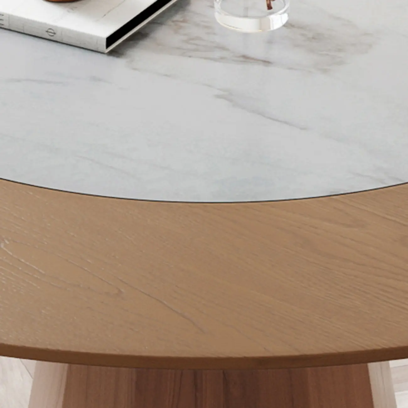 Modern Wood Round Dining Table