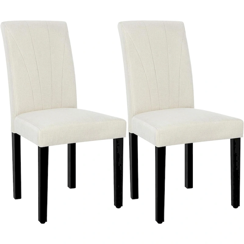 VECELO Upholstered Dining Chairs Set of 2 Parson Classic Upholstered Dining Chair,Modern 37 Parson Chairs