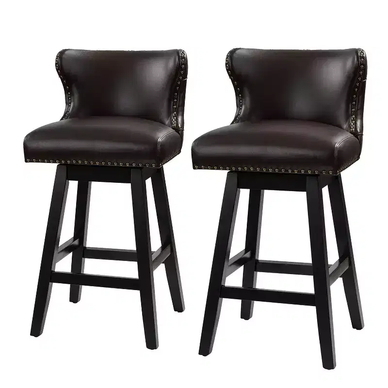 Johannes Swivel Bar & Counter Stool Set of 2|HULALA HOME