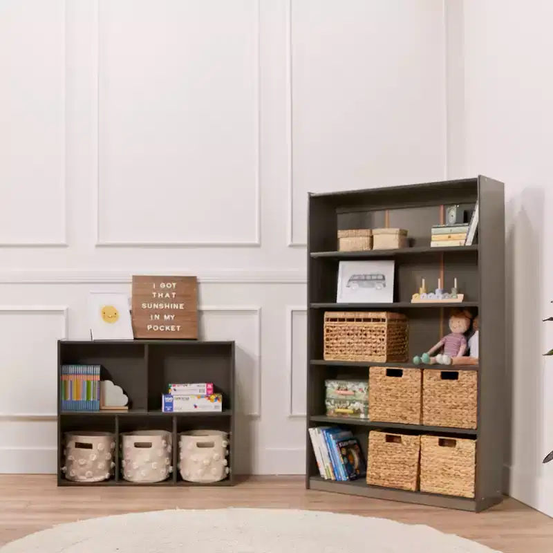 ECR4Kids Wooden Classic Bookcase with Adjustable Shelves, 60in, Classroom Bookshelf