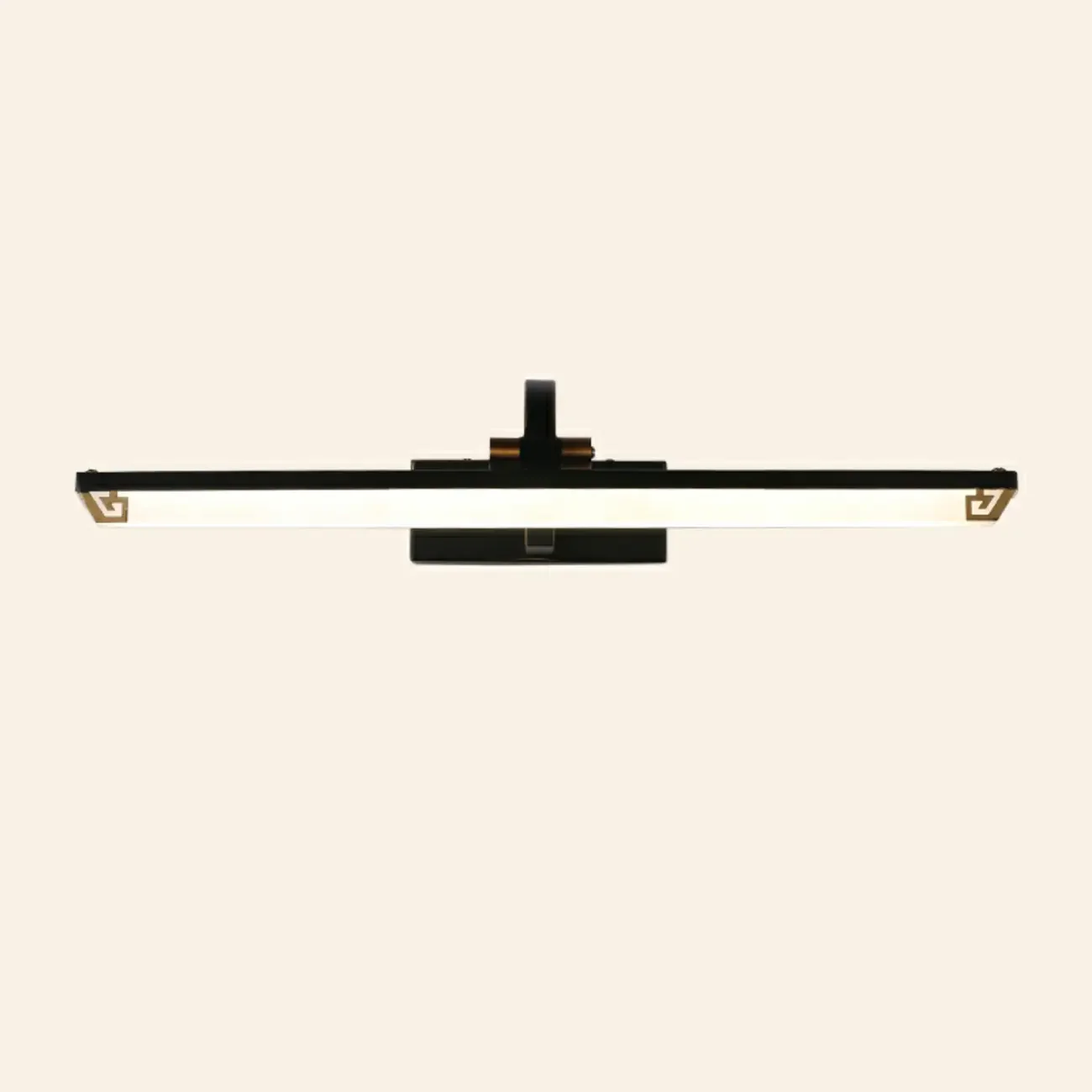 Arched Black Acrylic LED Vanity Light for Bathroom