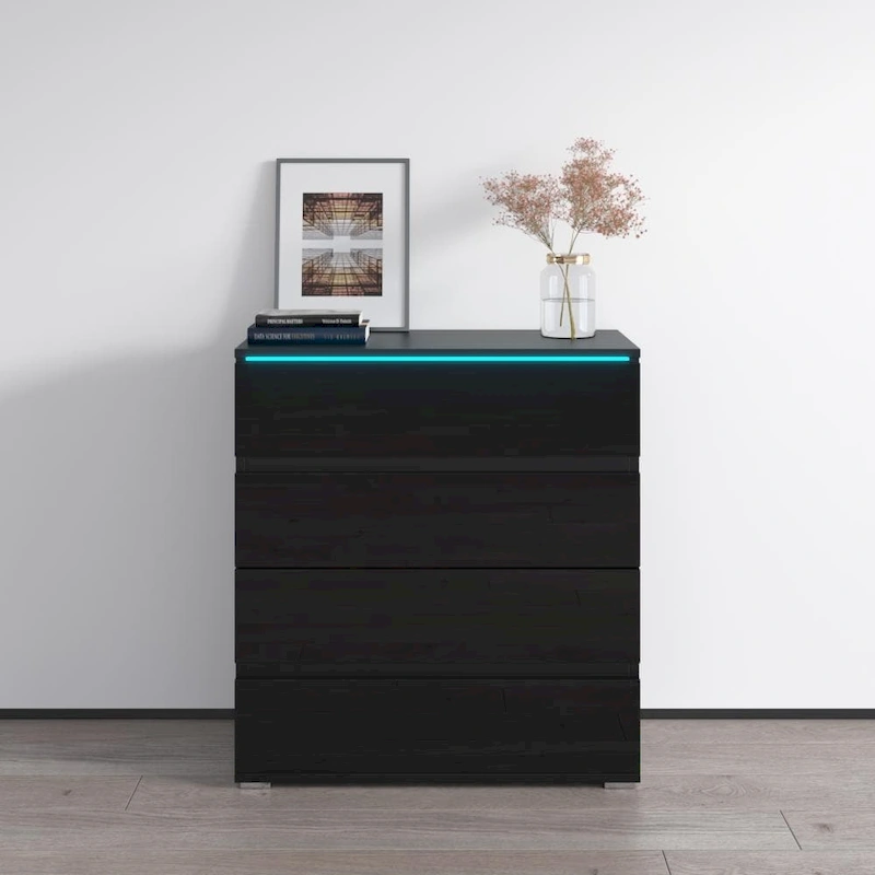 Strick & Bolton Cyrena Glossy Modern Dresser