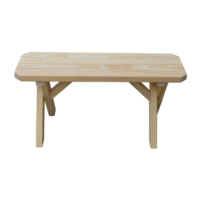 Pine 3' Crossleg Bench
