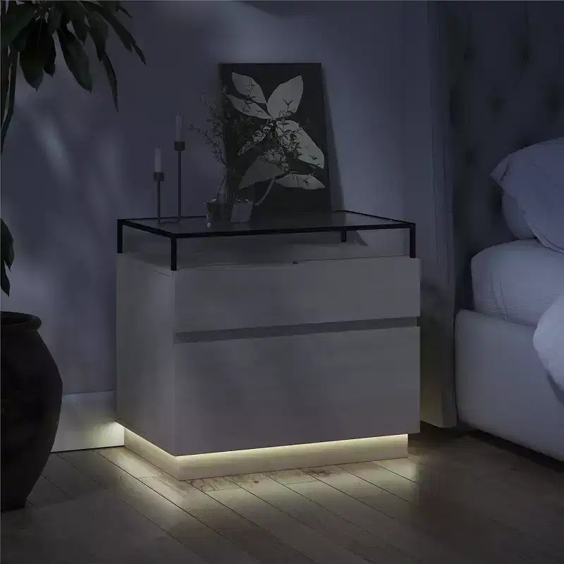 RealRooms Devon Nightstand with Drawers