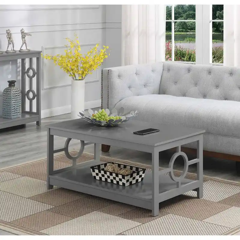 Convenience Concepts Ring Coffee Table with Shelf