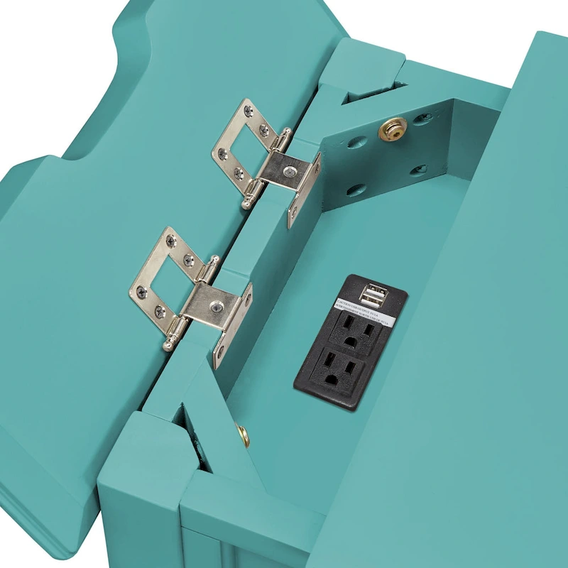 Zayden 1-drawer Side Table with Charging Station by iNSPIRE Q Bold