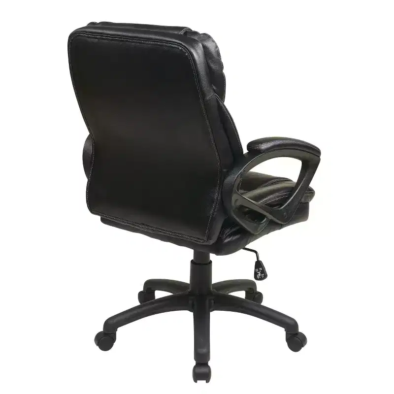 Faux Leather Managers Chair with Padded Arms - OSP Home Furnishings