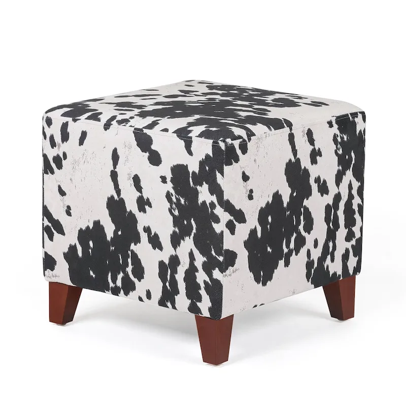 Adeco Simple British Style Passionate Cube Ottoman Footstool