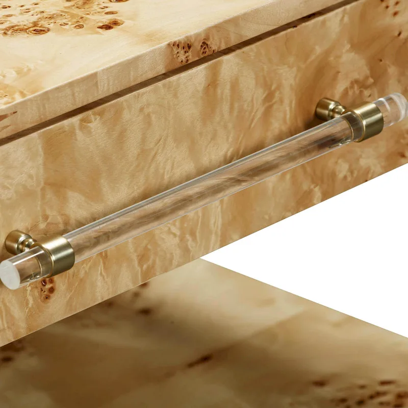 Wooden Two-Drawer Nightstand