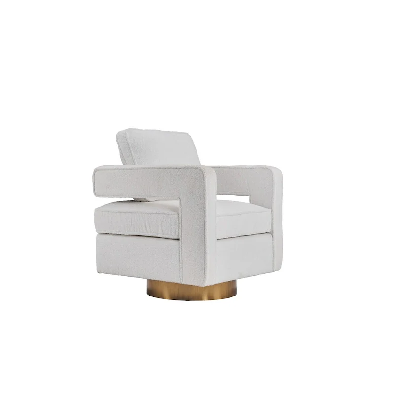 360 Degree Swivel Club Modern Accent Single Sofa Chair