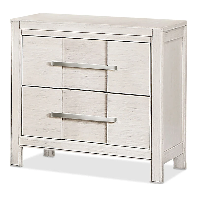 Tass Transitional Solid Wood 2-Drawer Nightstand by Furniture of America