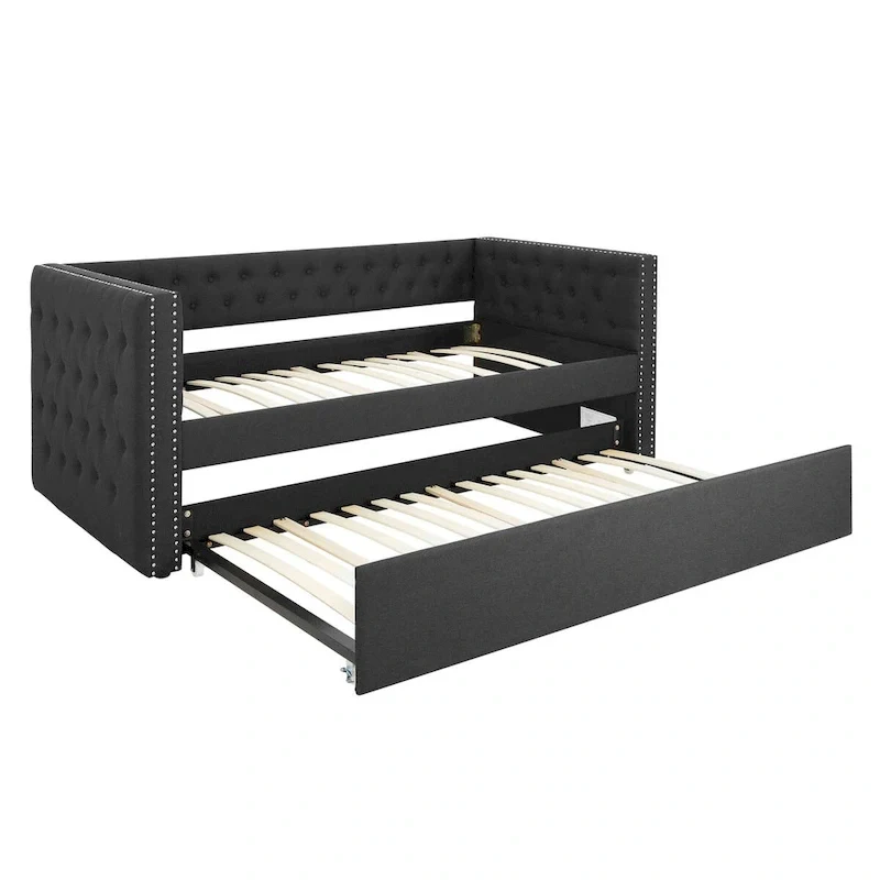 Upholstered Daybed with Trundle