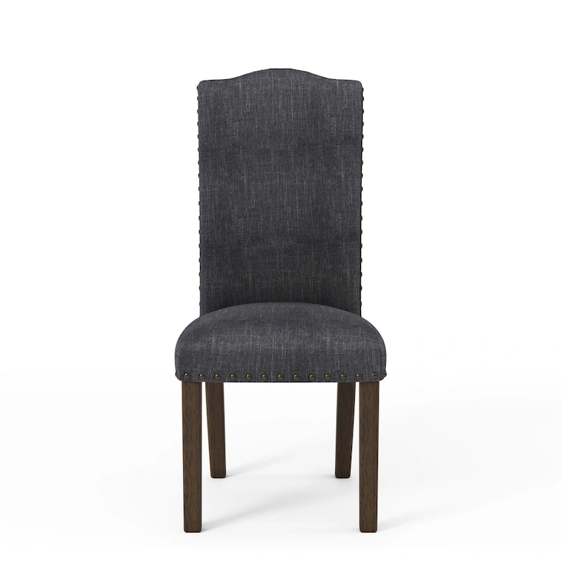 Furniture of America Kerg Rustic Flax Fabric Side Chairs (Set of 2)