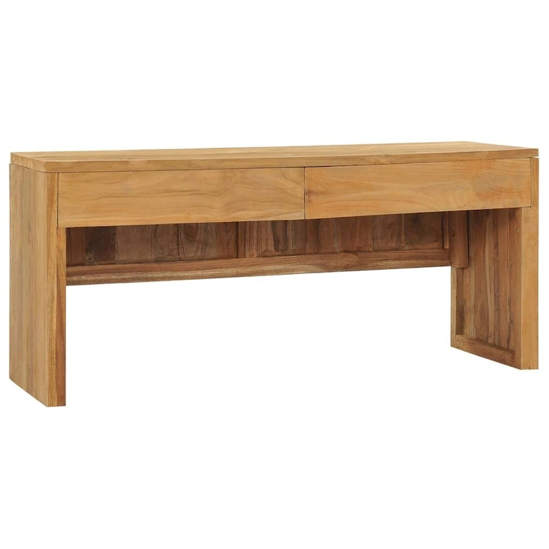 vidaXL TV Stand 39.4x13.8x17.7 Solid Wood Teak