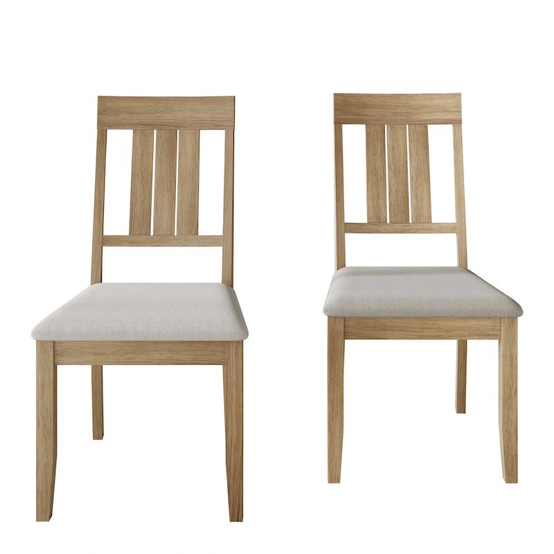 CraftPorch Classic Wooden Dining Chairs (Set of 2) - N/A