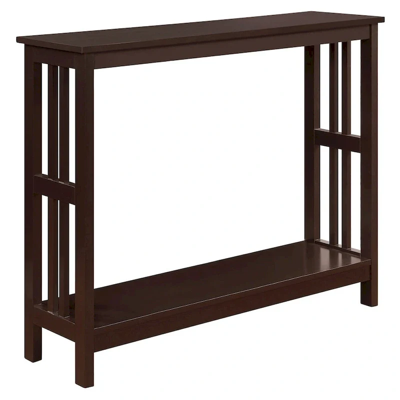 Mission Console Table with Shelf