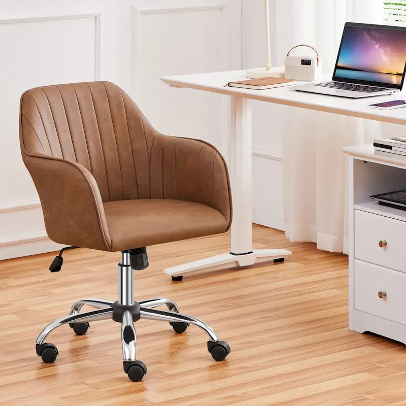 Yaheetech Desk Chair Height-Adjustable Swivel Computer Chair